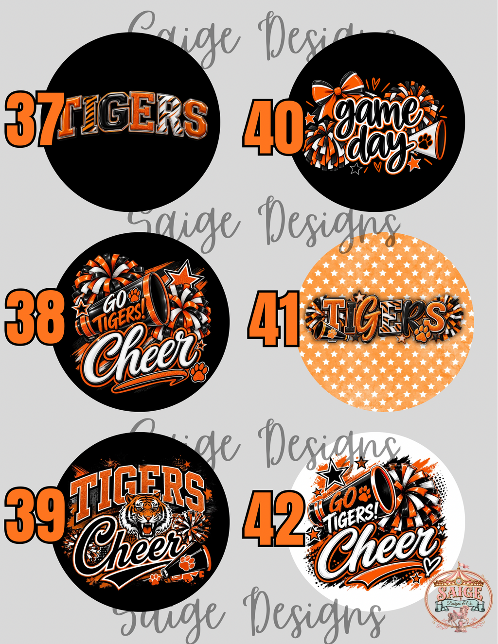 Opelousas High School Lady Tigers Volleyball Button Pin Fundraiser