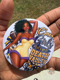 C’mon Girls LSU Button pin