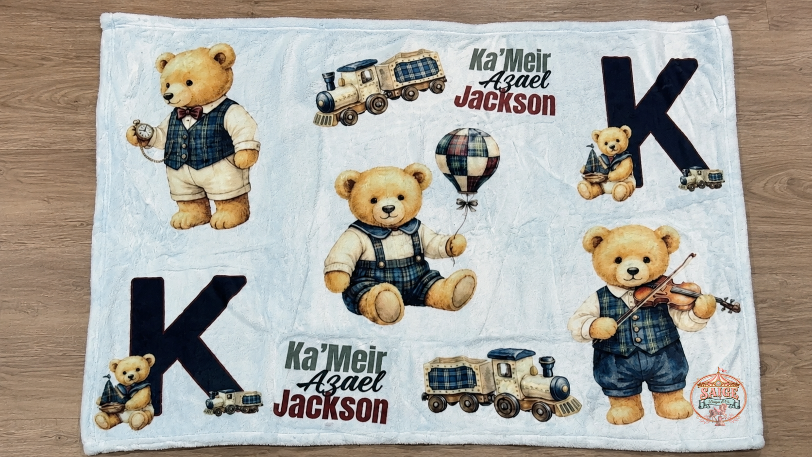 All-Over Mixed Design Baby Blanket