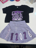 Pre-school and kindergarten custom 2-piece SS skirt set